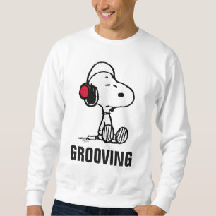 Peanuts   Snoopy in Headsets Sweatshirt