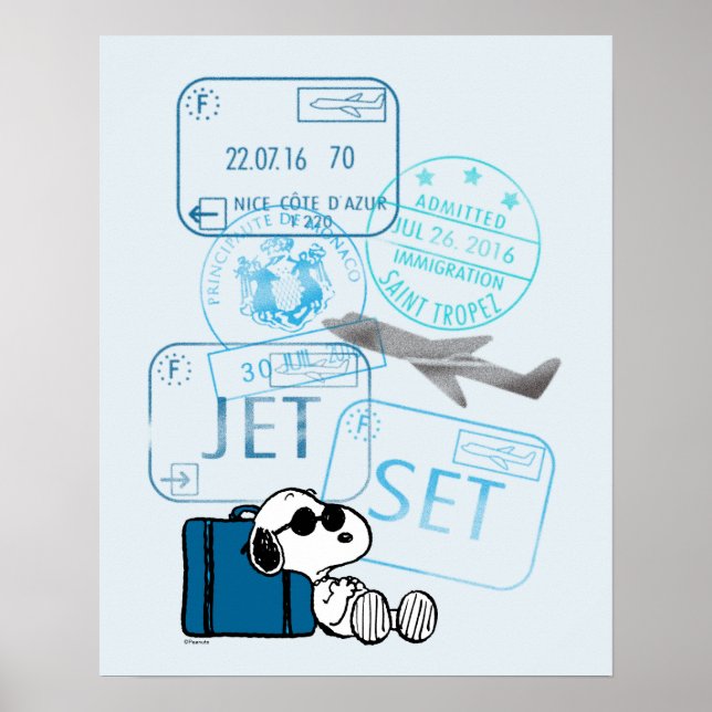 Peanuts | Snoopy Jet Set Poster (Front)