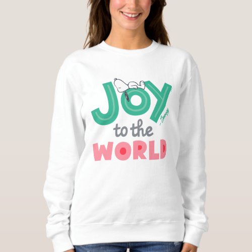Peanuts  Snoopy Joy To The World Sweatshirt