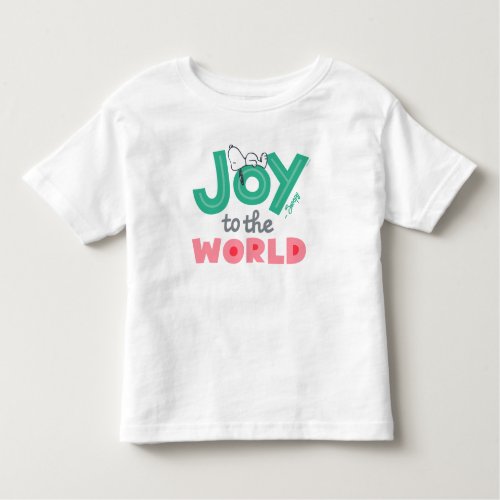 Peanuts  Snoopy Joy To The World Toddler T_shirt