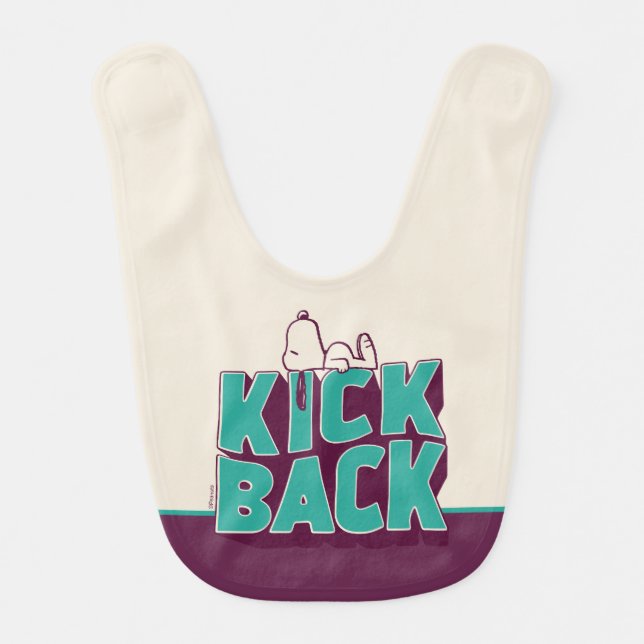 Peanuts | Snoopy Kickback Baby Bib (Front)