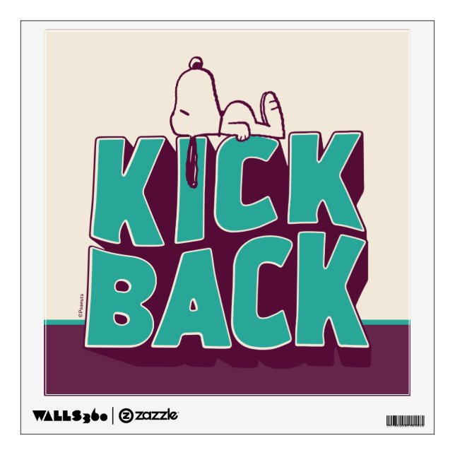 Peanuts | Snoopy Kickback Wall Decal (Front)