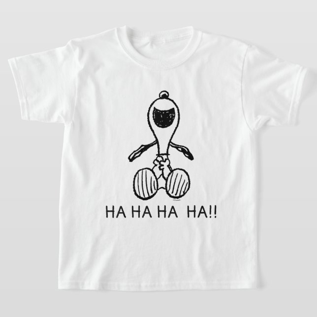 Peanuts | Snoopy Laughs T-Shirt (Laydown)