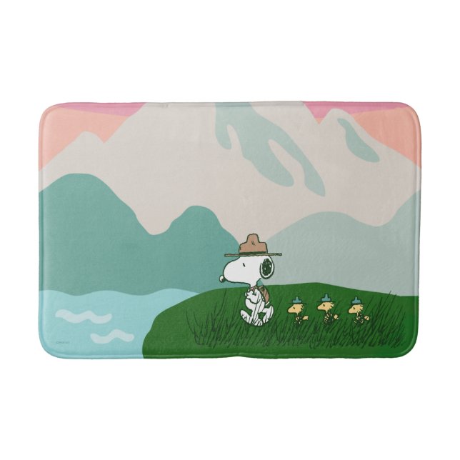 Peanuts | Snoopy Leader of the Pack Bath Mat (Front)