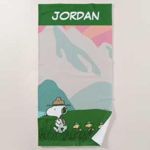Peanuts Snoopy Leader of the Pack Beach Towel