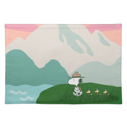 Peanuts  Snoopy Leader of the Pack Cloth Placemat