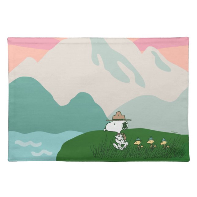 Peanuts | Snoopy Leader of the Pack Cloth Placemat (Front)