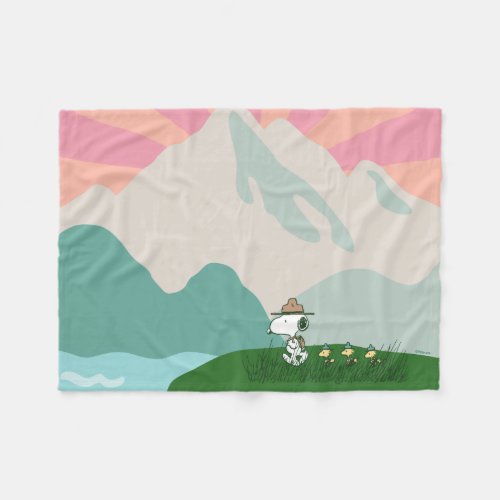 Peanuts  Snoopy Leader of the Pack Fleece Blanket