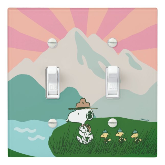 Peanuts | Snoopy Leader of the Pack Light Switch Cover (In Situ)