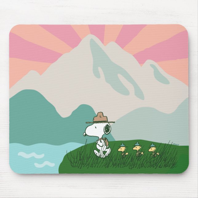 Peanuts | Snoopy Leader of the Pack Mouse Pad (Front)