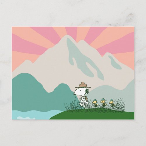 Peanuts  Snoopy Leader of the Pack Postcard