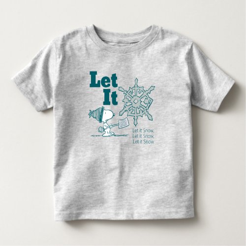 Peanuts  Snoopy Let It Snow Toddler T_shirt