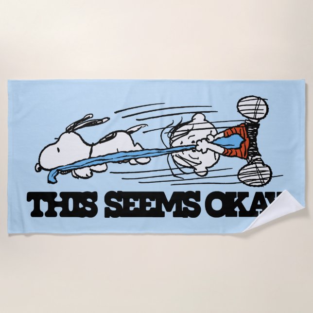 Peanuts | Snoopy & Linus Beach Towel (Front)