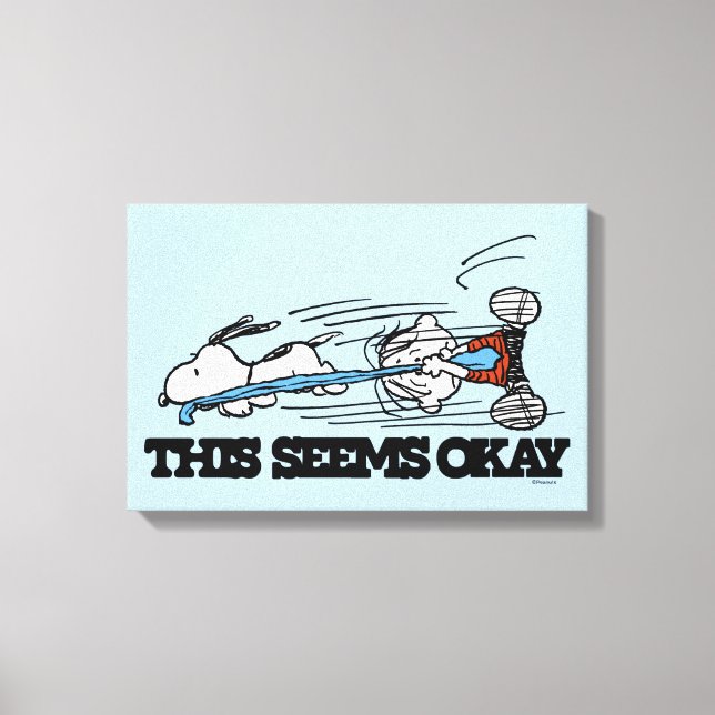 Peanuts | Snoopy & Linus Canvas Print (Front)