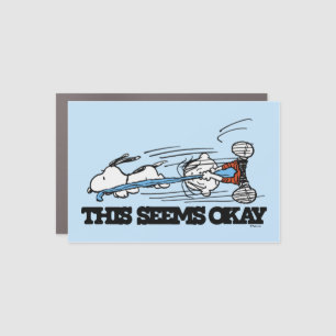 Peanuts Snoopy & Linus Car Magnet