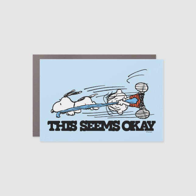 Peanuts | Snoopy & Linus Car Magnet (Front)