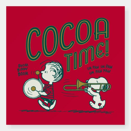 Peanuts  Snoopy  Linus Cocoa Time Foam Board