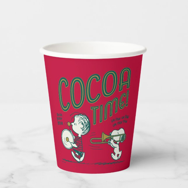 Peanuts | Snoopy & Linus Cocoa Time Paper Cups (Front)