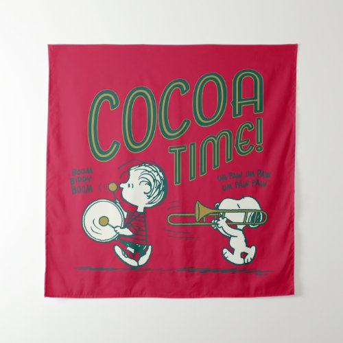 Peanuts  Snoopy  Linus Cocoa Time Tapestry