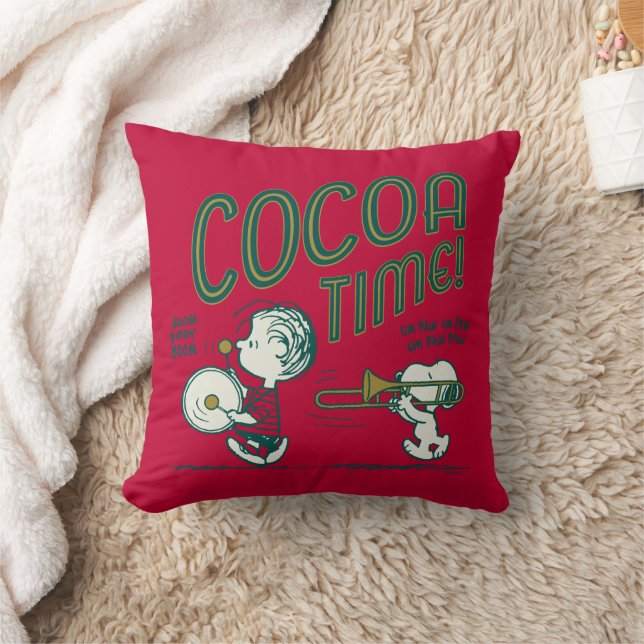 Peanuts | Snoopy & Linus Cocoa Time Throw Pillow (Blanket)