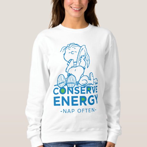 Peanuts  Snoopy  Linus Conserve Energy Sweatshirt