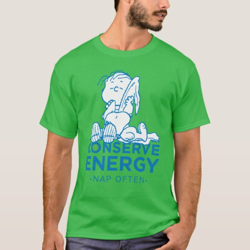 Peanuts  Snoopy  Linus Conserve Energy T_Shirt