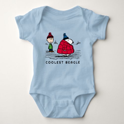 Peanuts  Snoopy  Linus Down Filled Jacket Baby Bodysuit