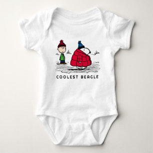Peanuts Snoopy & Linus Down Filled Jacket Baby Bodysuit