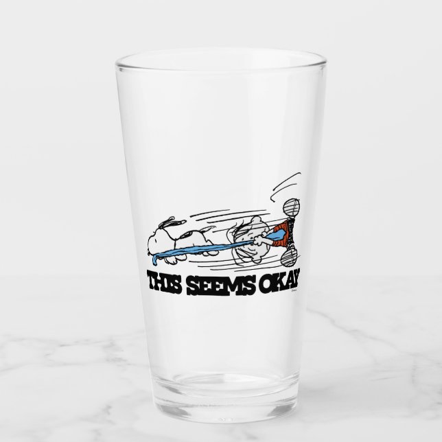 Peanuts | Snoopy & Linus Glass (Front)