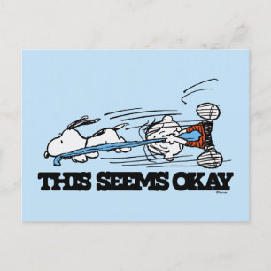 Peanuts Snoopy & Linus Postcard