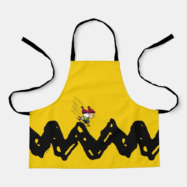 Peanuts | Snoopy & Linus Sled Ride Apron (Front)
