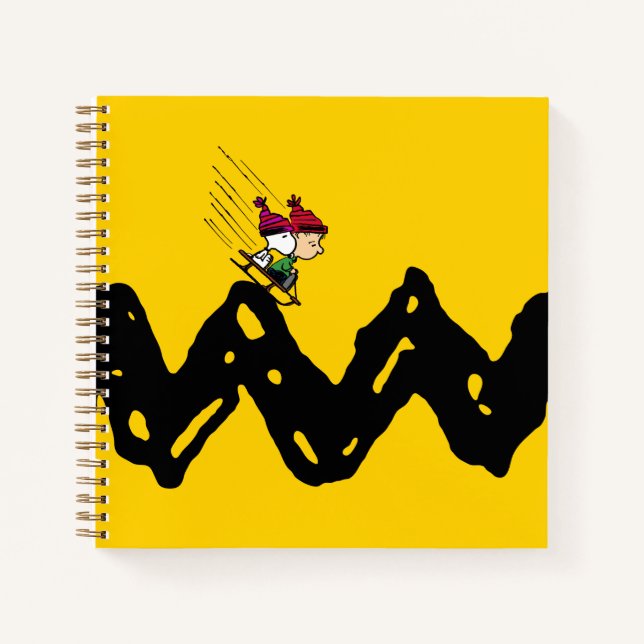 Peanuts | Snoopy & Linus Sled Ride Notebook (Front)
