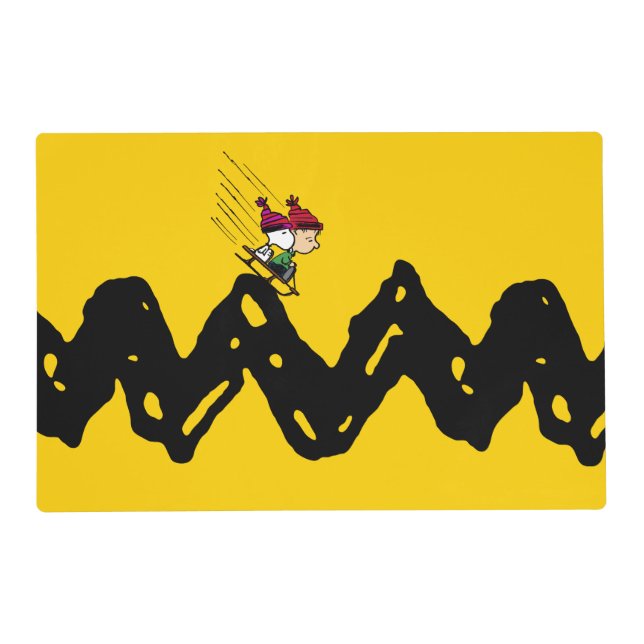Peanuts | Snoopy & Linus Sled Ride Placemat (Front)