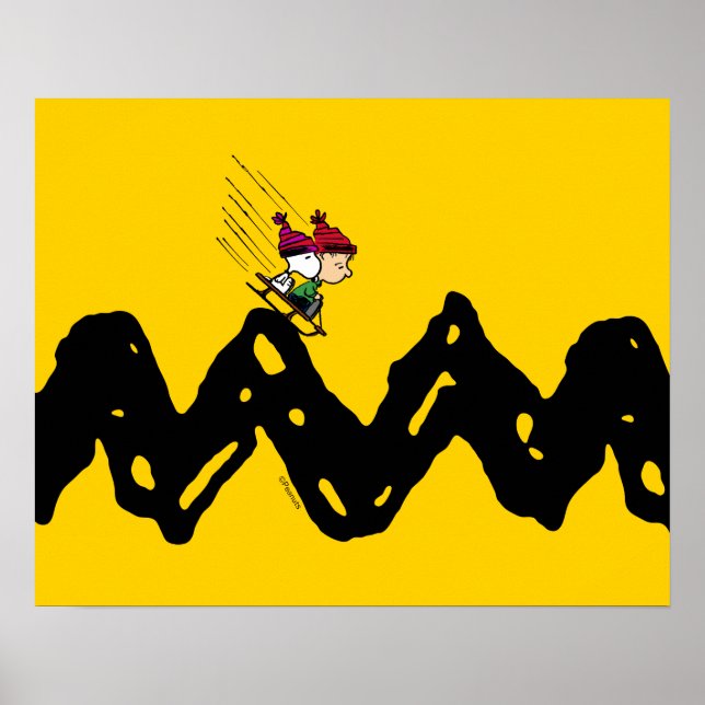 Peanuts | Snoopy & Linus Sled Ride Poster (Front)