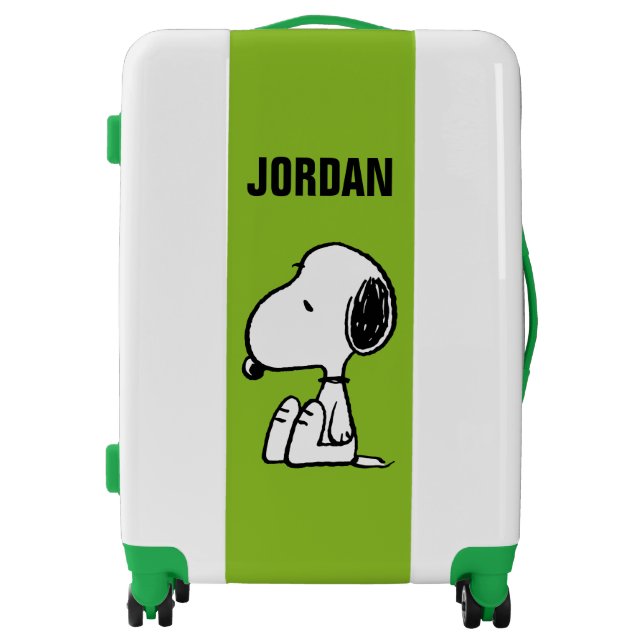 Peanuts | Snoopy Looking Down | Add Your Name Luggage (Front)