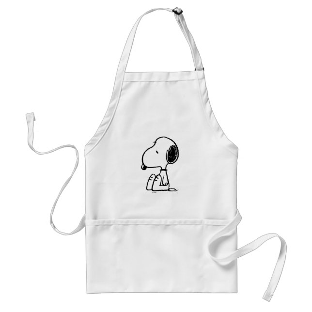 Peanuts | Snoopy Looking Down Adult Apron (Front)