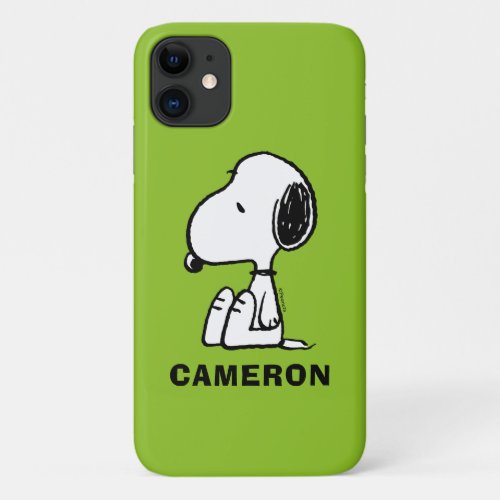 Peanuts  Snoopy Looking Down iPhone 11 Case