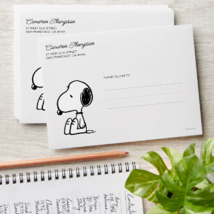 Peanuts Snoopy Looking Down Envelope