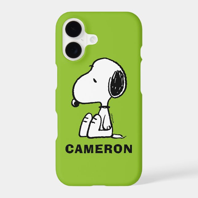 Peanuts | Snoopy Looking Down Iphone Case (Back)