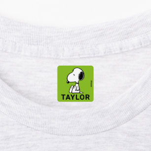 Peanuts Snoopy Looking Down Kids' Labels
