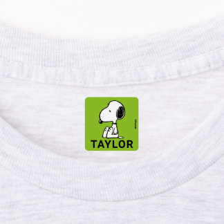 Peanuts | Snoopy Looking Down Kids' Labels