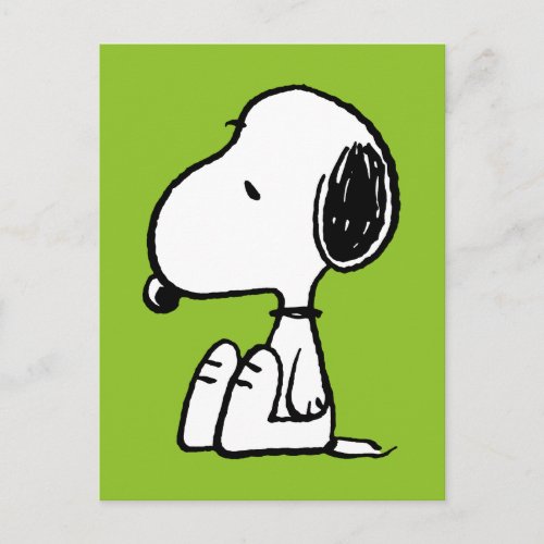 Peanuts  Snoopy Looking Down Postcard