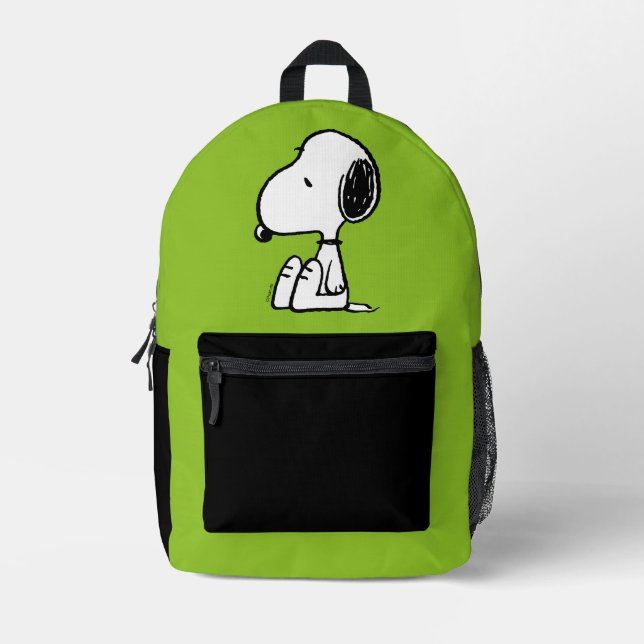 Peanuts | Snoopy Looking Down Printed Backpack (Front)