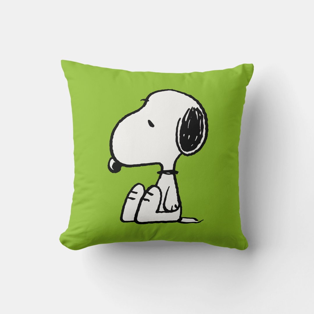 Peanuts Snoopy Looking Down Throw Pillow Zazzle