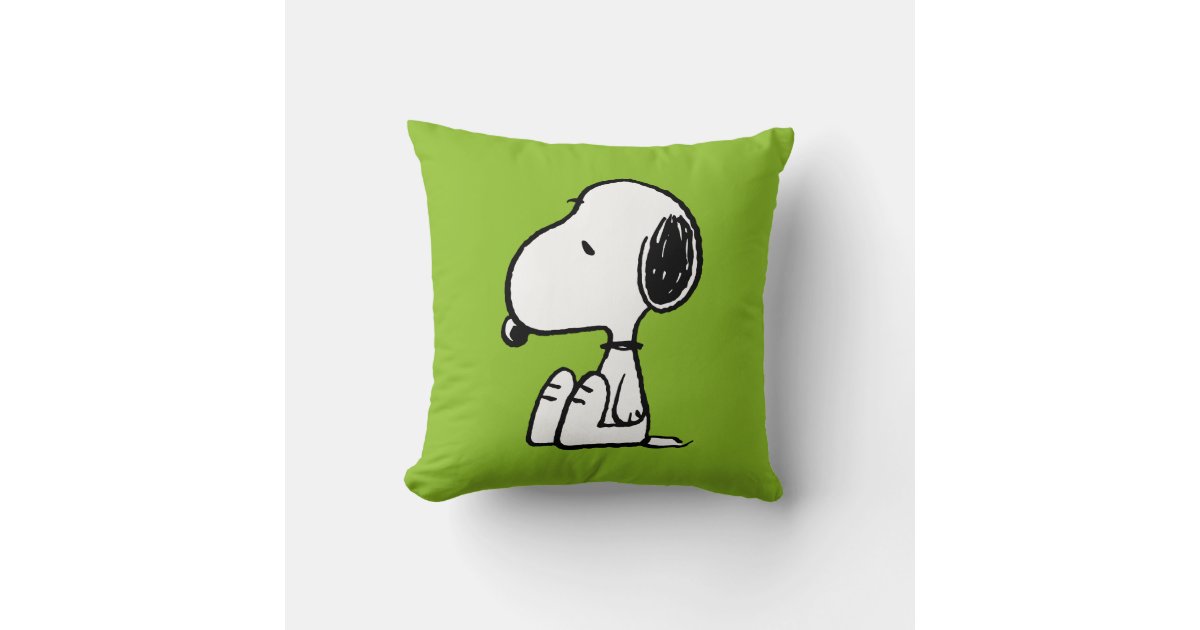Peanuts Snoopy Looking Down Throw Pillow Zazzle