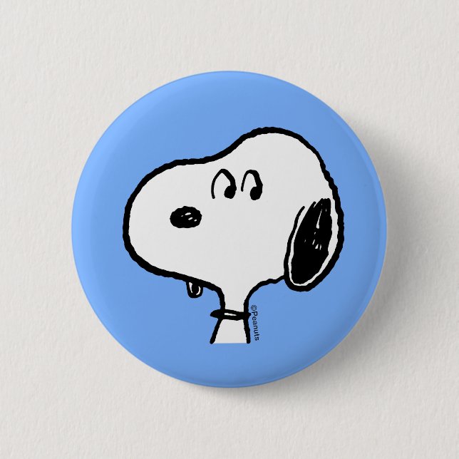 Peanuts | Snoopy Looks Button (Front)