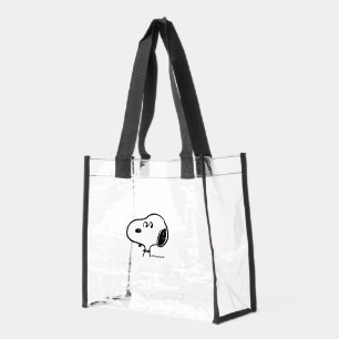 Peanuts Snoopy Looks Clear Tote Bag