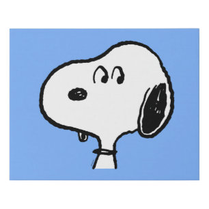 Peanuts Snoopy Looks Faux Canvas Print