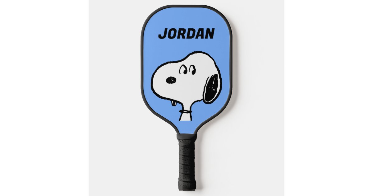 Peanuts Snoopy Looks Pickleball Paddle Zazzle