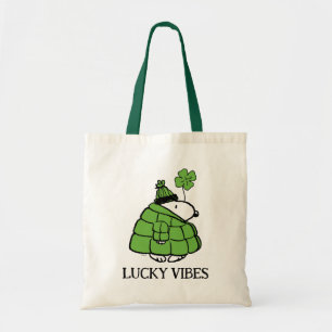Peanuts Snoopy Lucky Clover Tote Bag